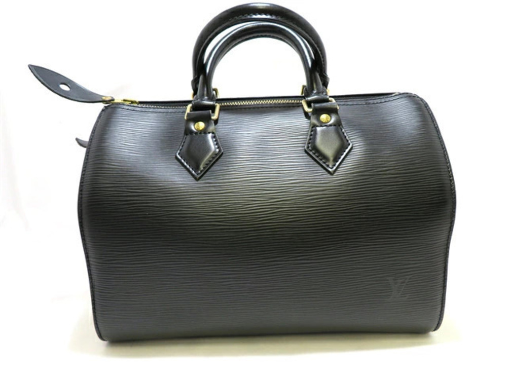 LOUIS VUITTON Speedy Bag Epi Leather Noir Black